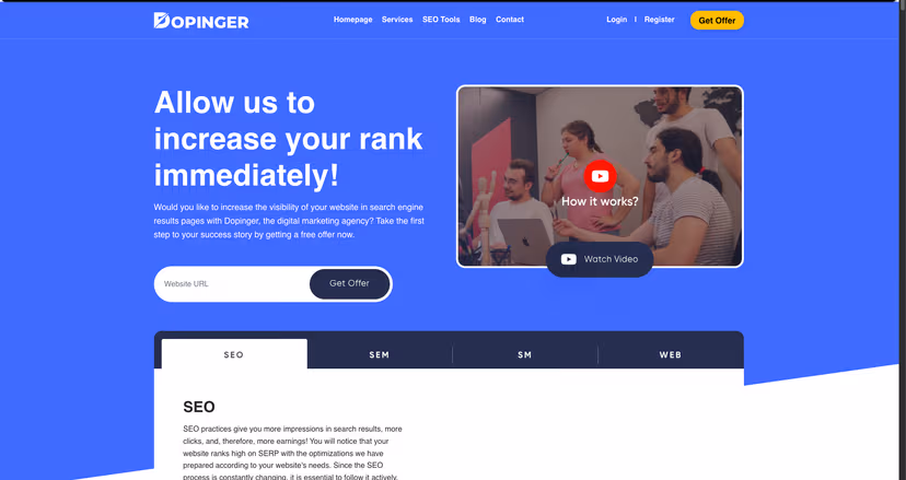 Dopinger CMS proje görseli